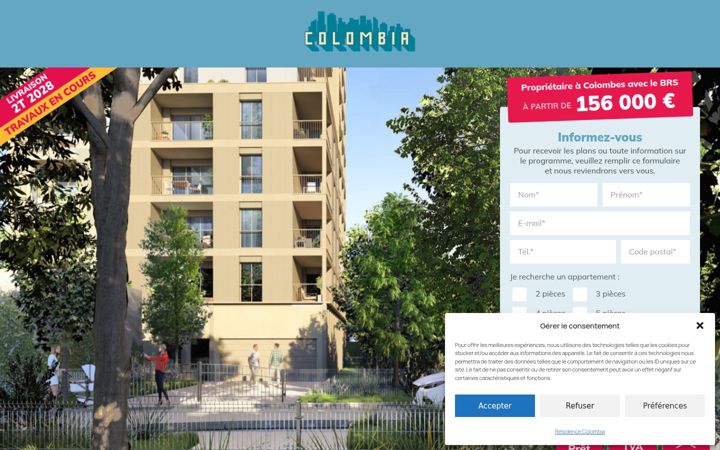 Screenshot of colombia-seqens.fr