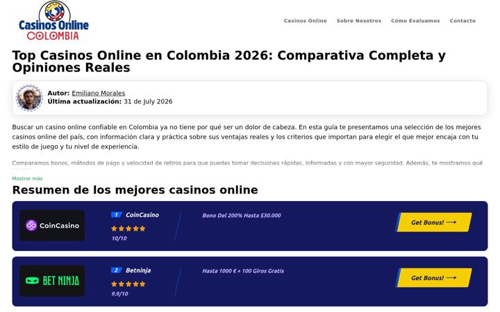 Screenshot of colombiacuidacolombia.com
