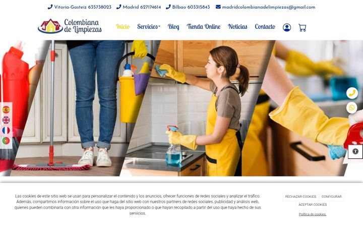 Screenshot of colombianadelimpiezas.com