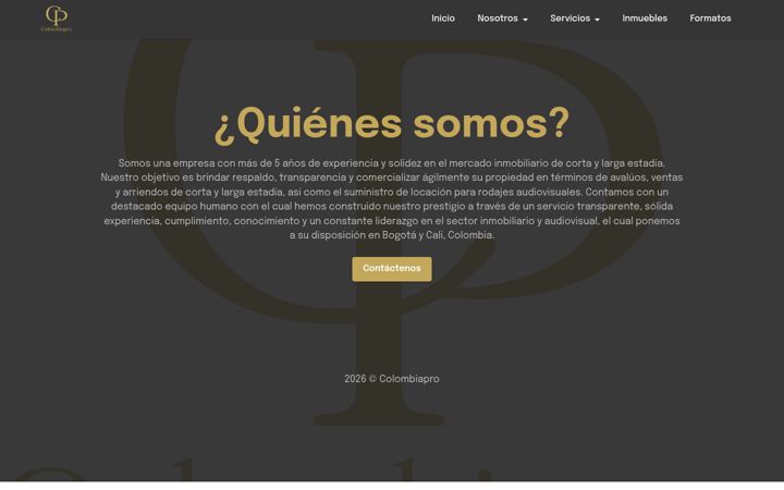 Capture d'écran de colombiapro.com.co