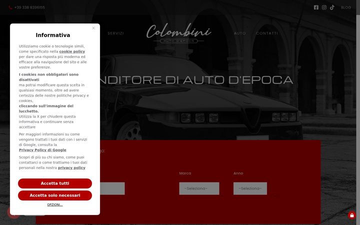 Screenshot of colombiniautoepoca.it