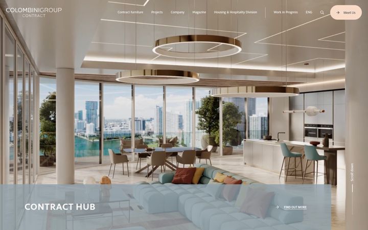 Screenshot of colombinigroupcontract.com