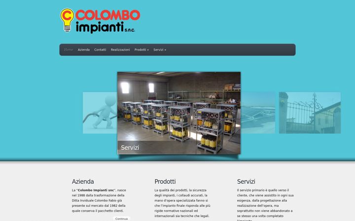 Screenshot of colomboimpianti.com