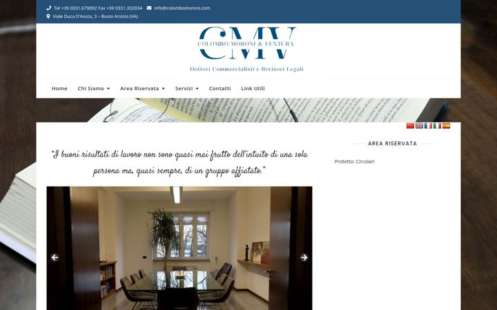 Screenshot of colombomoroni.com