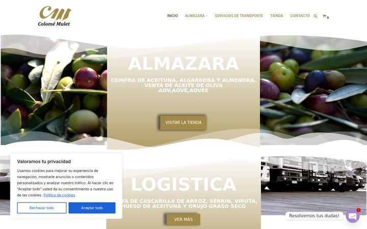 Screenshot of colomemuletolis.com