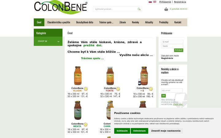 Screenshot of colonbene.com