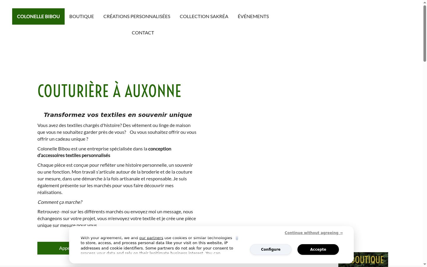 Screenshot tal-banner tal-kunsens muri qabel kwalunkwe interazzjoni