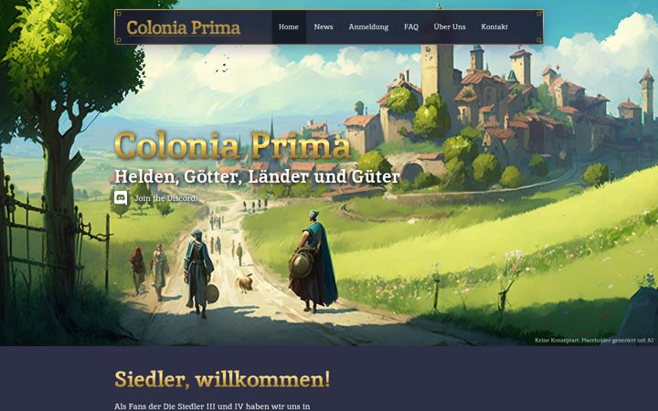 Screenshot of colonia-prima.com
