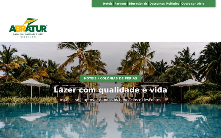 Snímek obrazovky coloniadeferiasabratur.com.br