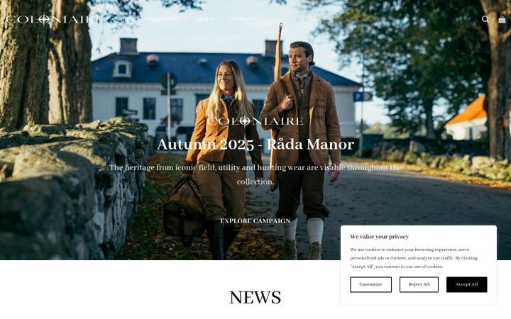 Screenshot of coloniaire.com