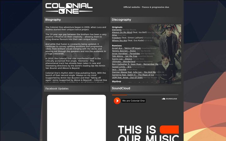 Screenshot of colonial-one.com