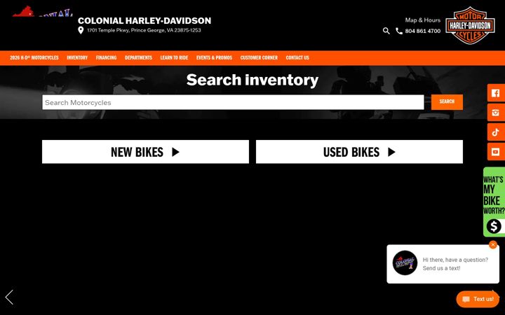 Screenshot of colonialhd.com