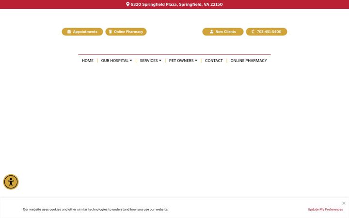 Screenshot of colonialvets.com