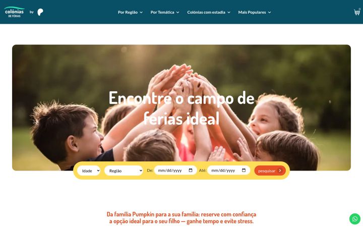 Screenshot of coloniasdeferias.pt