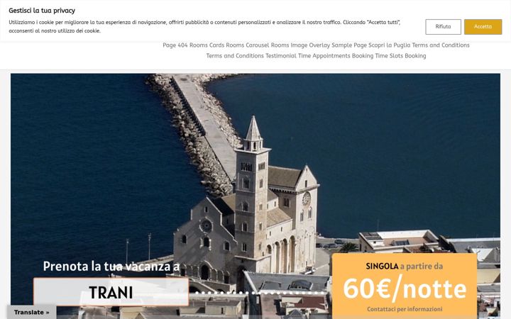 Screenshot of colonnarooms.com