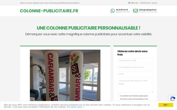 Screenshot of colonne-publicitaire.fr