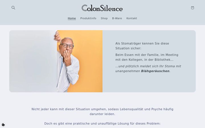 Screenshot of colonsilence.com
