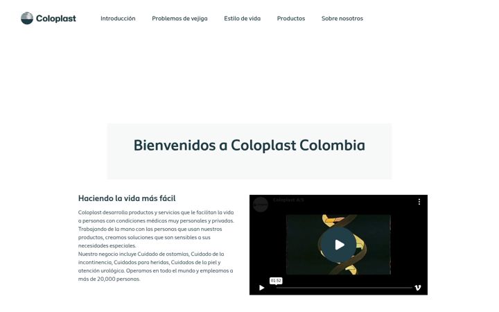 Screenshot of coloplast.co