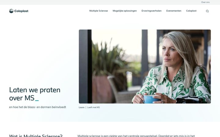 Screenshot of coloplastms.nl