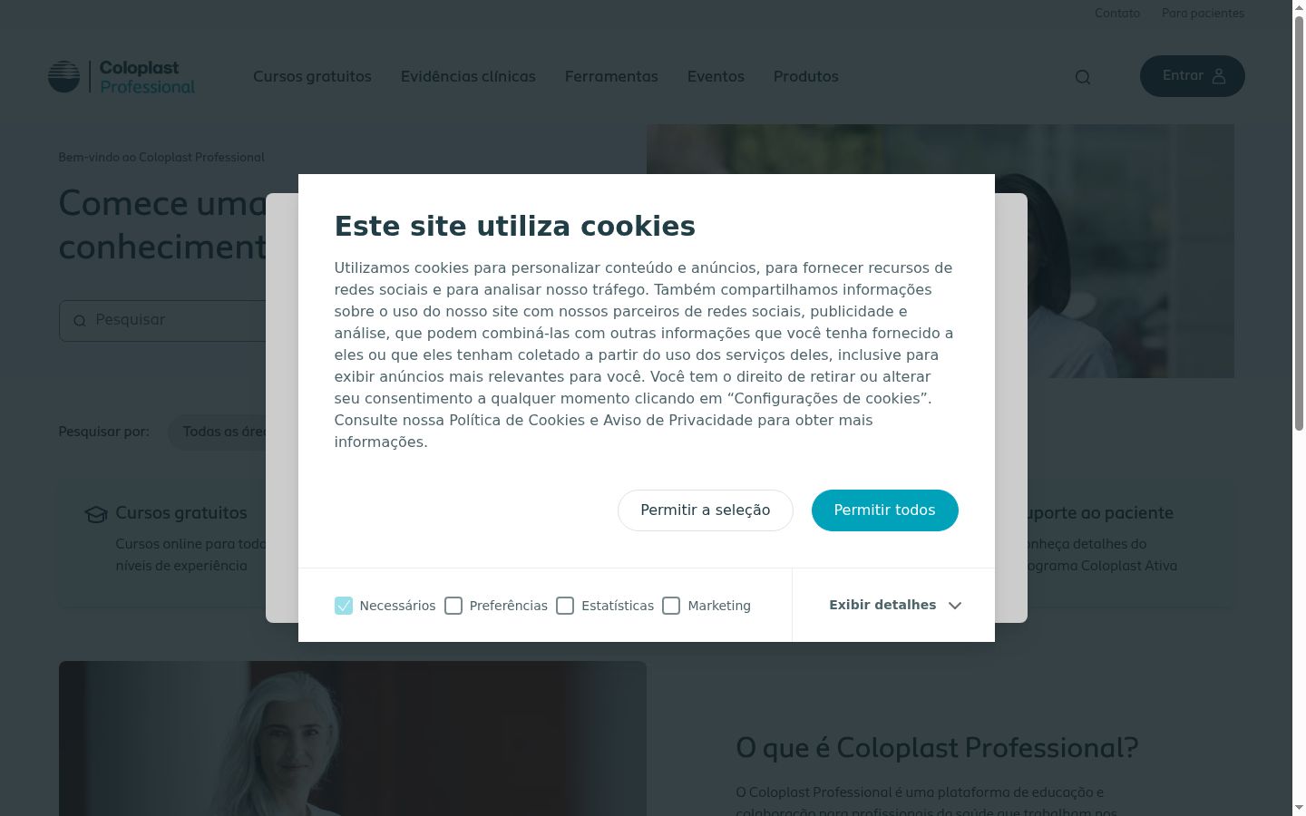 Sutikimo reklamjuostės, rodytos prieš bet kokią sąveiką, ekrano kopija
