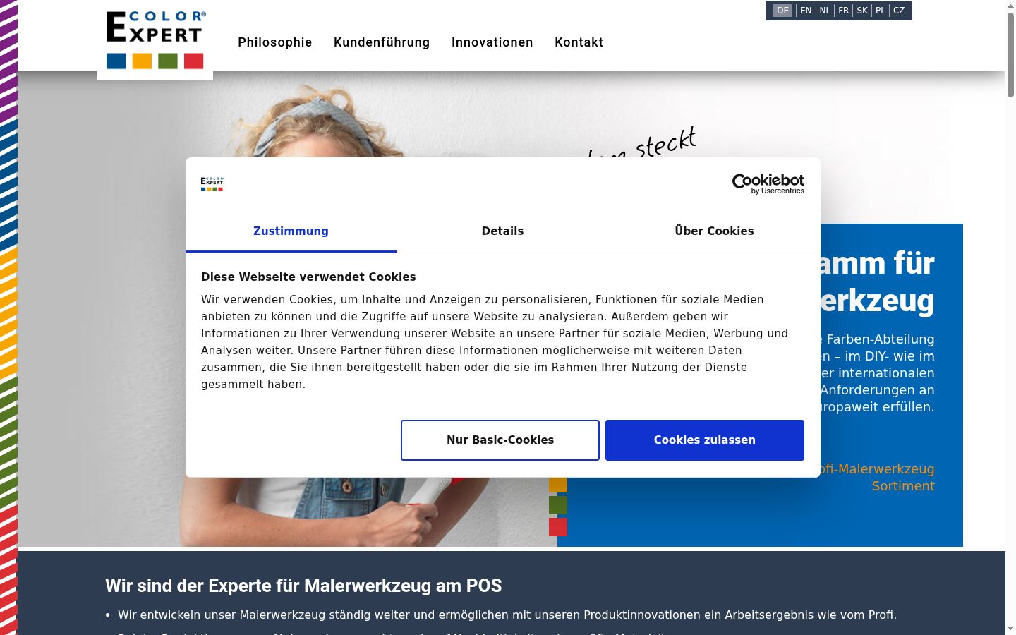 Sutikimo reklamjuostės, rodytos prieš bet kokią sąveiką, ekrano kopija