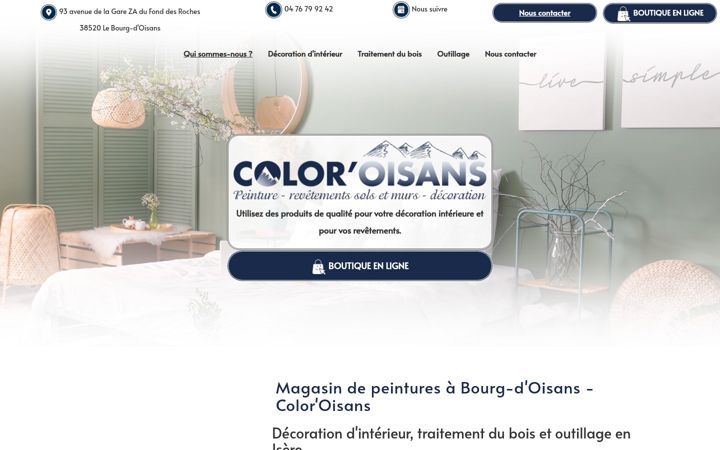 Screenshot of color-oisans-38.fr