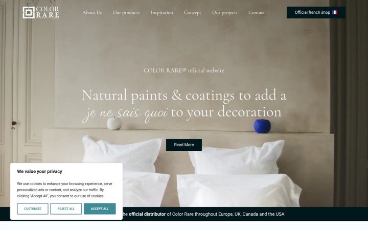 Screenshot of color-rare.definima.net