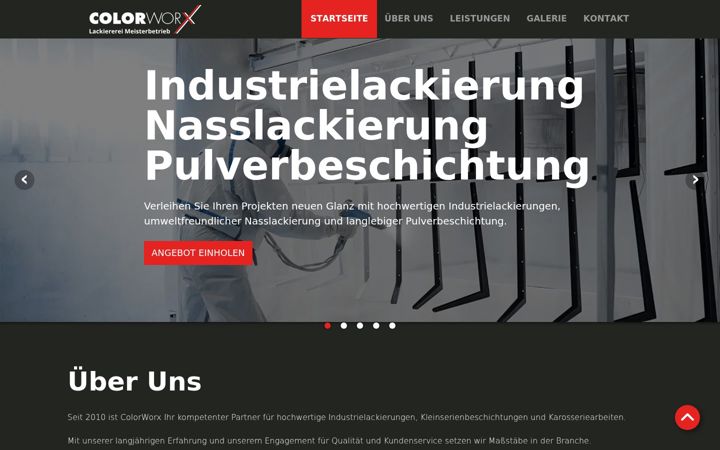 Screenshot of color-worx.de