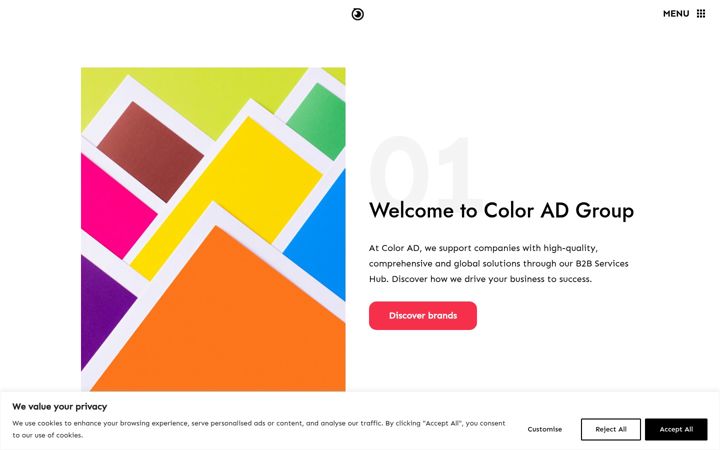 Screenshot of color.ad