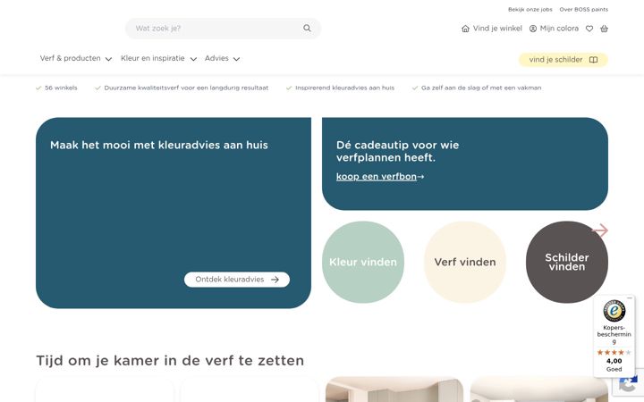 Screenshot of colora.nl