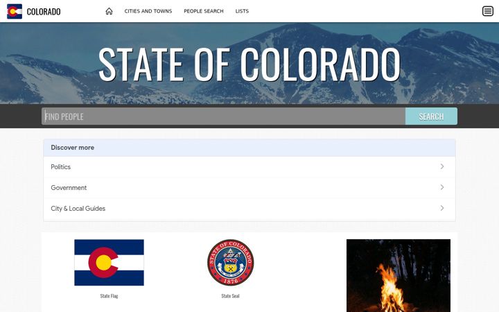 Screenshot of colorado.town