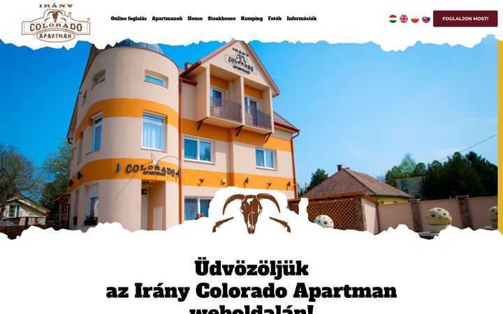 Képernyőkép: coloradoapartman.hu