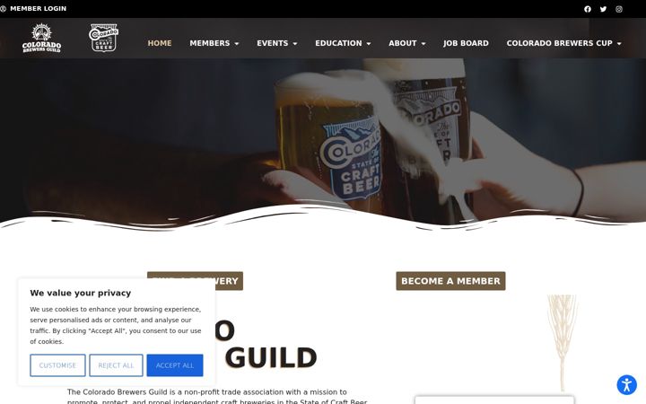 Screenshot of coloradobeer.org
