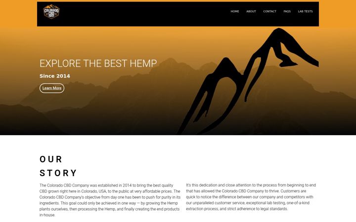 Screenshot of coloradocbd.com