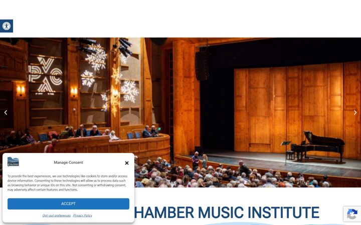 Captura de pantalla de coloradochambermusic.org