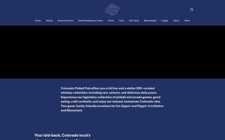 Screenshot of coloradopinballpub.com