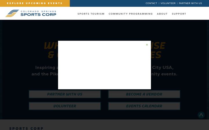Screenshot of coloradospringssports.org