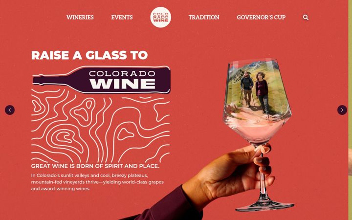 Screenshot of coloradowine.com