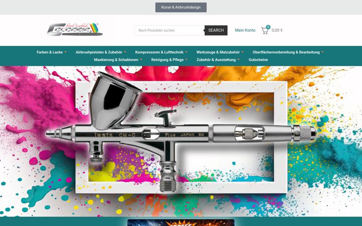 Screenshot of colorair-art.de