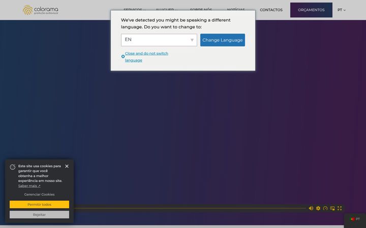 Screenshot of colorama.pt