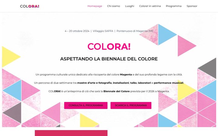 Screenshot di coloramagenta.it