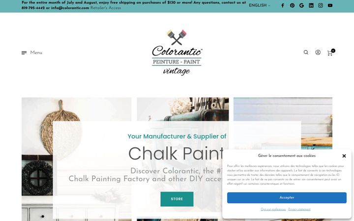 Screenshot of colorantic.com