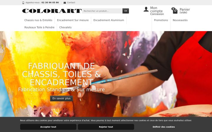 Screenshot of colorart.fr