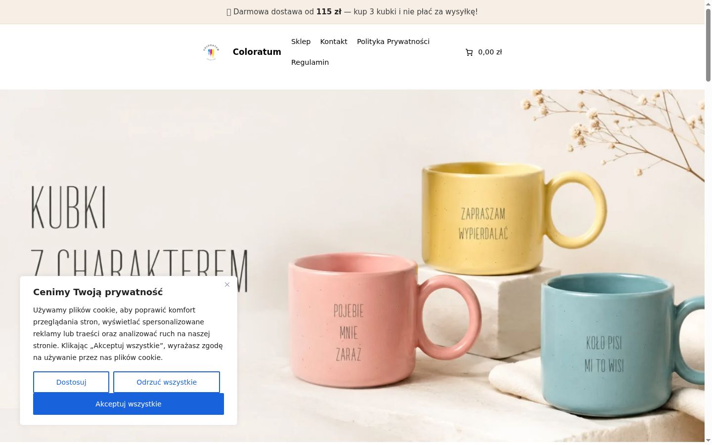 Sutikimo reklamjuostės, rodytos prieš bet kokią sąveiką, ekrano kopija