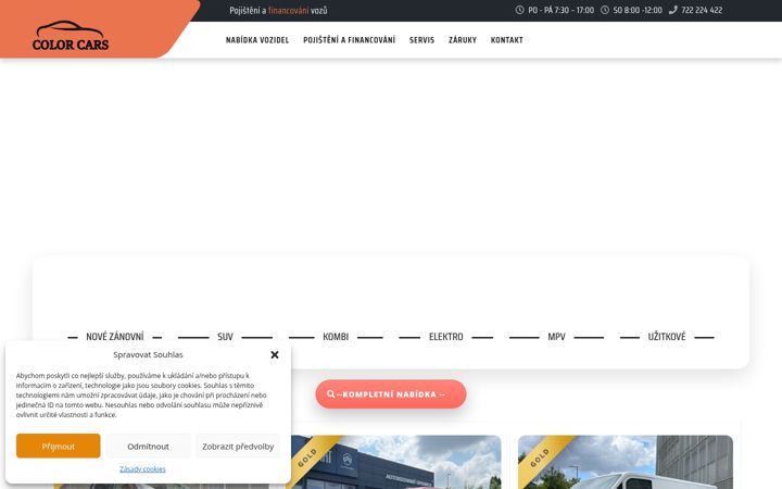 Screenshot van colorcars.eu