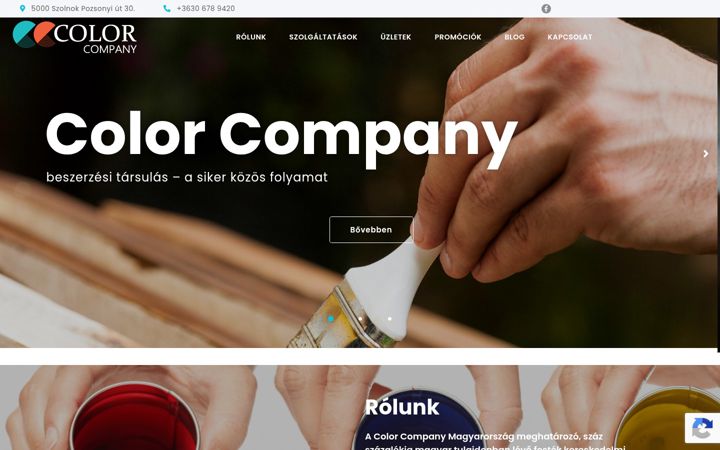 Képernyőkép: colorcompany.hu