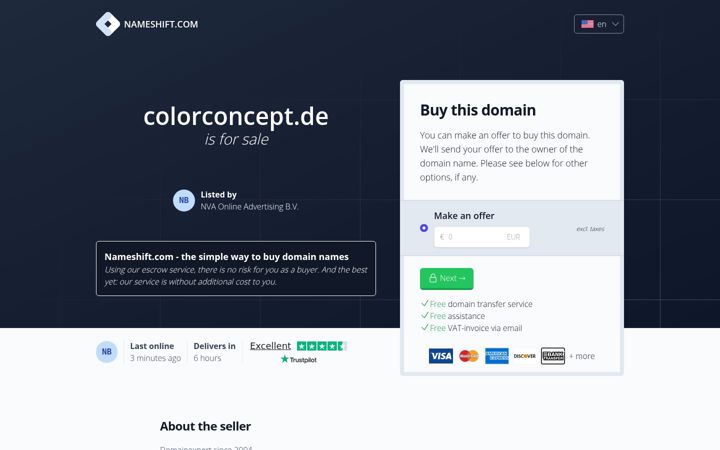 Screenshot of colorconcept.de