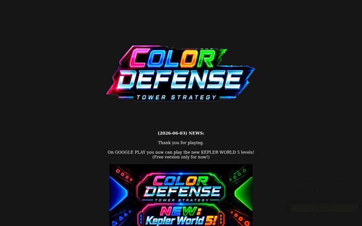 Screenshot of colordefense.de