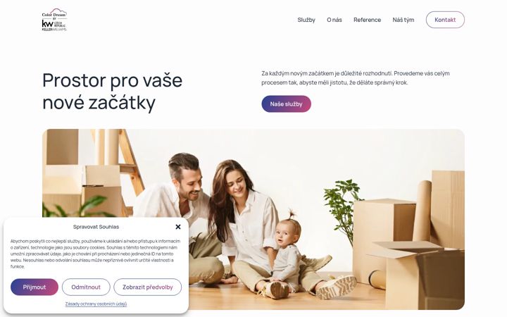Snimka zaslona za colordreamreality.cz