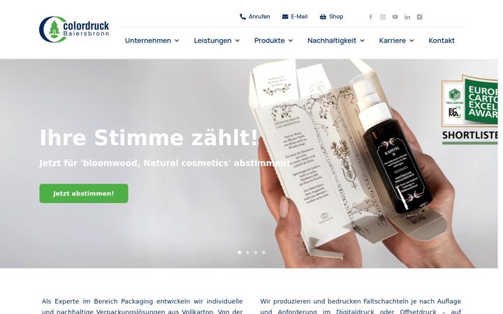 Screenshot of colordruck.net